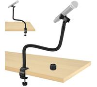 Mippko Microphone Arm Stand,50 cm Long Gooseneck Arm Heavy Duty Desktop Clamp Microphone Clip with 3/8" to 5/8" Adapter,Compatible with Shure/Fifine/HyperX/ AT2020/ Pyle/Blue Snowball/Razer