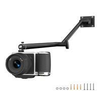 Mippko Wall Articulating Camera Mount with 1/4"-20 Threaded Compatible with DSLR/Security/Webcam/Action/LED Light/CCTV POV Camcorder Cameras,Adjustable Aluminium Alloy Arm Metal Base