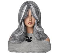 MIPPO® Fashion Ladies Wig | High-Temperature Silk Fiber Long Layered Short Hair Wig | Eight-Character Bangs Full Head Wig for Women