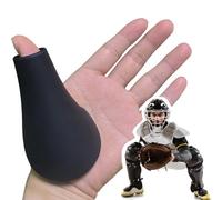 MIPREZT Catcher's Thumb Guard for Baseball & Softball, Liquid Silicon Thumb Protector, Reduce Sting, Wide Compatibility-Black