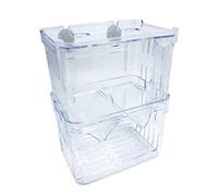 Mipukbay Aquarium Small Isolation Breeding Box, Acrylic Transparent Aquarium Breeder Box for Fish Fry Hatching, Shrimp Breeding, Betta, Guppy, Killifish, Clownfish, Suitable for Small Fish Tanks