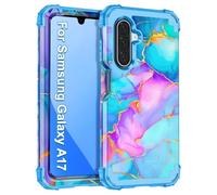 Miqala for Galaxy A17 5G Case,Three Layer Heavy Duty Shockproof Full Protection Hard Plastic Bumper+Soft Silicone Protective Case for Samsung Galaxy A17 5G 6.7 inch,Pale Purple