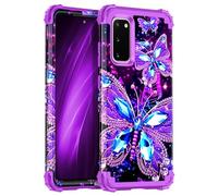 Miqala for Galaxy S20 Case,Glow in The Dark Three Layer Heavy Duty Shockproof Full Body Protection Hard Plastic Bumper+Soft Silicone Case for Samsung Galaxy S20 6.2 inch,Dark