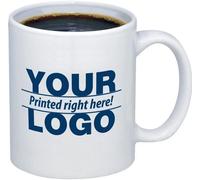 MiQAT Mugs Business ADVERTISE Promotion Personalised Mug, Bulk Buy, Business Logo/Brand Printed Coffee & Tea Mug Any Text Image Promote Your Company! (200)