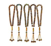 MIQNEEIDEIP New 2026 Unisex Islamic Rosary Bead Bangle Arabic Fashion Jewelry Findings Prayer Beads 10Mm 33Beads Tasbih Metal Tassel Misbaha Muslim Gift Accessories Trendy Creative For Women And Men