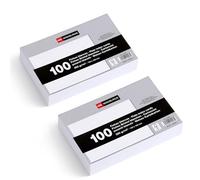 Miquelrius - 200 g/m² Cardboard, Study and Opposition Cards, Pack of 200 Simple notebooks, Size 150 x 100 mm, Flash Cards, School and Office Supplies