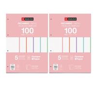 Miquelrius - 200 x 5 mm Squared Loose Sheets, A4 Refill
