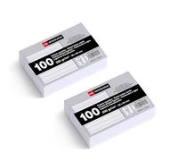 Miquelrius 200gsm Index Cards, Flashcards and Preparation Cards, Pack of 200 Lined Note Cards Size 95 x 65 mm, Flashcards, School and Office Supplies