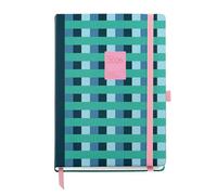 Miquelrius - 2026 Day to a Page Diary, Similar A5+ (155 x 213 mm), Daily Planning, Hard Cardboard Cover, Spiral, Elastic Closure, Paper 80 g/m², ES-EN-PT, Colour Block