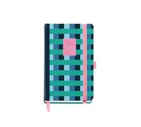 Miquelrius - 2026 Day to Page Diary, Small Format (90 x 140 mm), Daily Planning, Hard Cardboard Cover, Spiral, Elastic Closure, Paper 80 g/m², ES-EN-PT, Colour Block