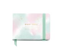 Miquelrius - 2026 Week to View Diary, Pocket Pocket (105 x 74 mm), Weekly Planning, Hard Cardboard Cover, Spiral, Elastic Closure, Paper 80 g/m², ES-EN-PT, Gradient
