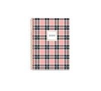 Miquelrius 34317 - Agenda 2020, Week View Vertical (155 x 213 mm), Tabletop, Chequered, Catalan