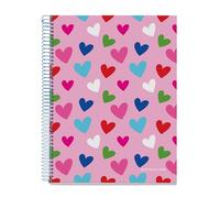 Miquelrius - A4 notebook, 5 mm grid, hardcover notebook, A4 notebook with 120 micro-perforated sheets, A4 notebook with 4 colours to organize, Extra Opaque paper 70 g/m², 4 holes for filing