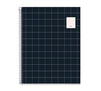 Miquelrius - A4 notebook, ruled 7 mm, hardcover notebook, A4 notebook with 100 micro-perforated sheets, A4 notebook with 4 colours to organize, Extra Opaque paper 70 g/m², 4 holes for filing