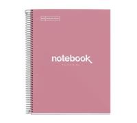 Miquelrius - A4 notebook with 160 micro-perforated squared sheets, 90 g/m² paper, Colour classification notebook, Rigid laminated cardboard cover, Metal spiral, Emotions