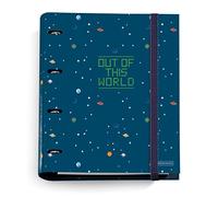 Miquelrius - A5 100 5mm Grid Sheets 90g Paper 2 Holes Hardboard Notebook - Turquoise