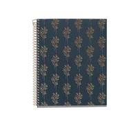 Miquelrius - A5 notebook (148 x 210 mm), 100 squared sheets of 70 g/m², rigid cardboard cover, 4 colour bands, spiral, 2 holes, squared notebook, pretty stationery, bouquets