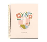 Miquelrius - A5 notebook (148 x 210 mm), 100 squared sheets of 70 g/m², rigid cardboard cover, 4 colour bands, spiral, 2 holes, squared notebook, cute stationery, reading