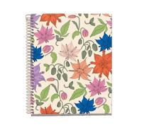 Miquelrius A5 Notebook 4 Stripes 5x5mm Squared 120 Sheets 70gsm Spiral Notebook Squared Notebook