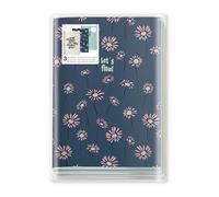 Miquelrius - A5 notebooks (142 x 210 mm) stitched, pack of 3 notebooks, white dotted interior, 32 sheets of 80 g/m² each, matt printed cardboard covers, Happy Daisies collection