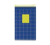 Miquelrius - A6 Notebook (105 x 148 mm), 120 70 g/m² Squared Sheets, Rigid Cardboard Cover, 4 Colour Bands, Spiral, No Drilling, Squared Notebook, Cute Stationery, Blue Bright