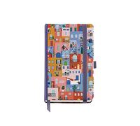 Miquelrius - Annual Planner 2024, Week to View, Passport Size 90 x 140 mm, Hard Cover, Stitched Binding, Elastic Closure, Catalan, English and Portuguese, Town