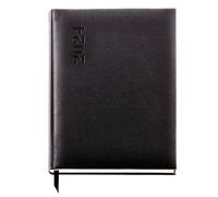 Miquelrius - Annual Planner 2024, Week Vertical View, Pro Size 210 x 270 mm (Similar A4), Stitched Padded Hard Cover, Spanish, Black