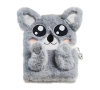 Miquelrius Back2Fun Secret Journal, Size 131 x 182 x 20 mm, Polyester Plush Feel Cover, Embroidered Details, Intimate Diary with Lock and Keys, 80 Lined Sheets 80 g/m², Koala Design