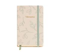 Miquelrius - Beautiful Notebook (90 x 140 mm), Notepad with 100 Plain Sheets of 100 g/m², Ivory Paper Suitable for watercolours, Rigid Cardboard Cover, Back Pocket, Elastic Closure, Sheets