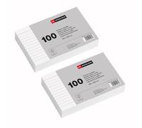 Miquelrius - Card Sheets, Study and Preparation Cards for oppositions, Pack of 200 Ruled Notes Cards, Size 150 x 100 mm, Flashcards, School and Office Supplies