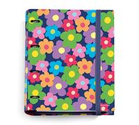 Miquelrius - Carpebloc 4 Ring Folder + Refill 100 Sheets A4 Grid, Carpesano Closure with Rubber, Agatha Ruiz de la Prada, Flower