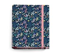 Miquelrius - Carpeblock, 4-Ring Binder Type D with Refill of 100 Squared Sheets of 5x5 mm in 4 Different Colors for Sorting, Rigid Covers, A4 Folder with Rubber Closure