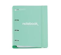 Miquelrius - Carpeblock polyfoam, A4 Ring Binder, Includes a Refill of 100 Squared Sheets + 4 dividers + 1 Polypropylene Envelope, 4 Ring Binder with Rubber Closure