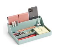 Miquelrius - Desk Organiser Tray, Desk Organiser with Large Capacity, Size 250 x 175 x 72 mm, Compact and Durable Design, Ideal for Office and Documents, Green
