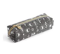 Miquelrius - Flat Rectangular Pencil Case, Case Size 200 x 60 x 60 mm, Golden Zip Closure, Moon Love Collection