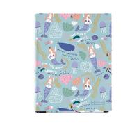 Miquelrius - Folder with Flaps A5, 185 x 245 x 20 mm, Rigid Cardboard, Elastic Closure, Mermaid Collection