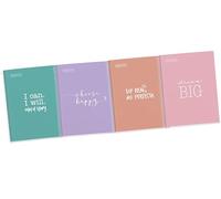 Miquelrius - Pack of 4 A4 Squared Messages Notebooks, Spiral Micro-Perforated, Lined Cardboard Cover, Size 210 x 297 mm, 4 Drills, 80 90 g Sheets, 41.5 x 16 Grid .45 m. Phrases