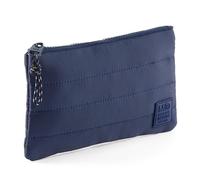 Miquelrius - Padded Toiletry Bag, Polyester Pencil Case with Silicone Handle and Patch, Water Repellent for Stationery or Makeup Accessories, 205 x 120 mm, Navy