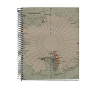Miquelrius - A5 notebook, 5 mm grid, 80 g/m² recycled paper, 80 sheets of one colour, recycled notebook, spiral, squared notebook, eco maps