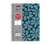 Miquelrius - School Diary 18 Months 2026 2027 Week View A5+, Garden