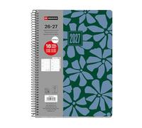 Miquelrius - School Diary 18 Months 2026 2027 Week View A5+, Garden