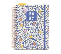 Miquelrius - School Diary 2026 2027 Day by Page A5+, Blue Garden