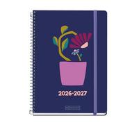 Miquelrius - School Diary 2026 2027 Day by Page A5+, Flower