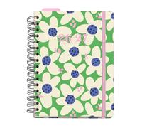 Miquelrius - School Diary 2026 2027 Day by Page A5+, Green Bloom