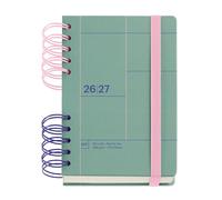 Miquelrius - School Diary 2026 2027 Day by Page A6+, Green