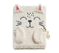 Miquelrius - Secret Journal, Size 131 x 182 x 20 mm, Polyester cover with plush feel, Embroidered details, Intimate diary with lock and keys, 80 lined sheets of 80 g/m², Cat design