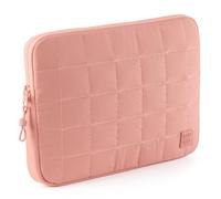 Miquelrius - Sleeve for 13" and 14" Laptop, Padded Design, Lightweight and Soft Touch, Water Repellent Fabric, Drawstring Zipper Closure, Pink