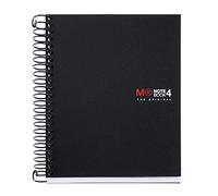 Miquelrius Small 4 Theme Spiral Notebook, Black, Graph/Quad Pages (11.4 x 15.2 cm)