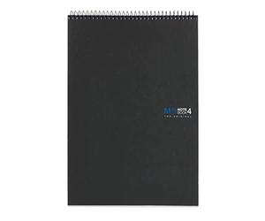 Miquelrius - The Original Graphite Reporter Notebook 4 Colour Strips A4 120 5mm Grid Sheets 70g Paper 4 Holes Compact Card Cover Graphite