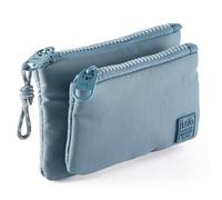 Miquelrius - Urban Soft Petrol Padded Compact Purse | Durable and Soft to The Touch Polyester Material | Water Repellent and Lightweight | Ideal for Handbag, Office or Daily Use